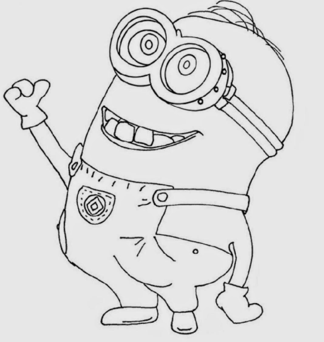 Gambar Mewarnai Minions ~ Gambar Mewarnai Lucu