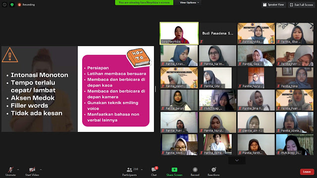 BELAJAR PUBLIC SPEAKING ILMU GIZI UMS