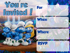 Free Smurfs Invitations