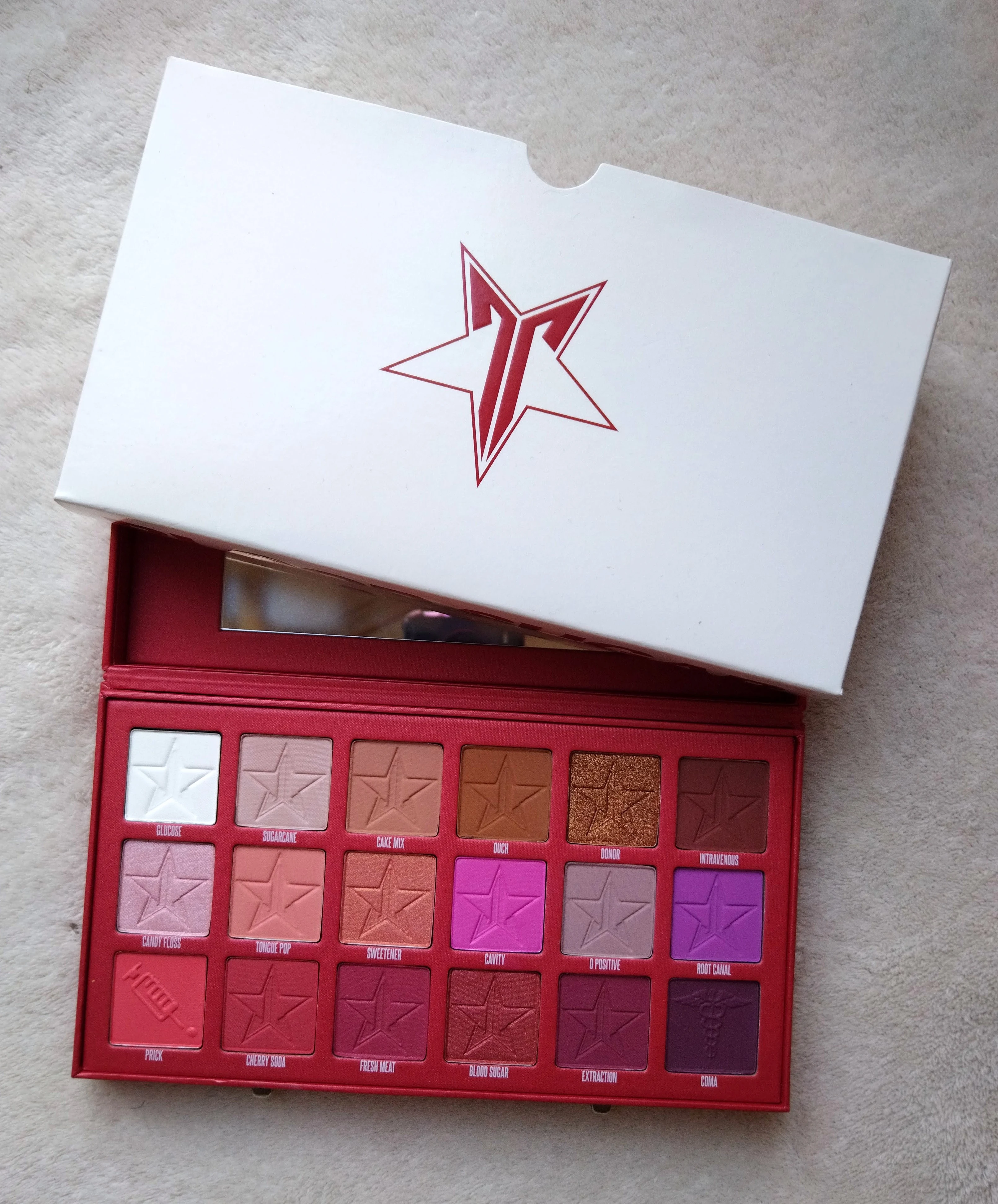 La palette Blood Sugar de JEFFREE STAR COSMETICS 💉🩸