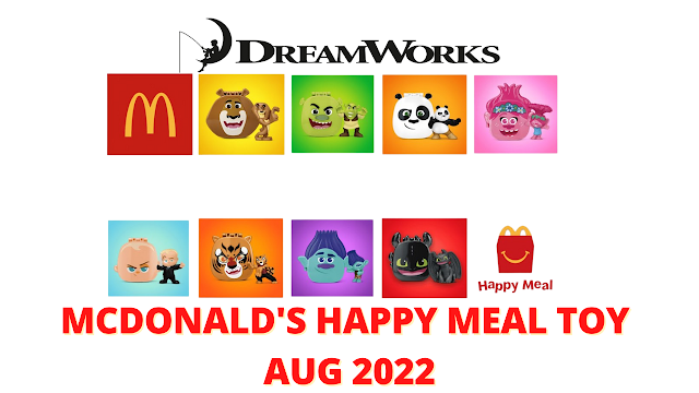 McDonald's Happy Meal Toy August 2022 : Dreamworks