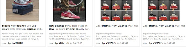 Daftar Harga Sepatu New Balance Original Terbaru