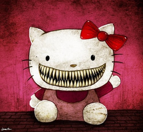 Hello Kitty Zombie Drawing. 2010 Hello Kitty Good vs Evil