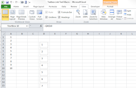 How to link a shape to a cell Excel Macro