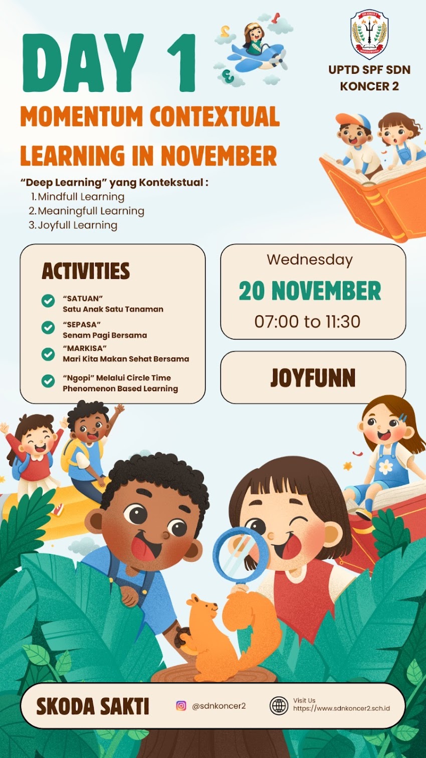 Hari Anak Nasional: Momentum SDN Koncer 2 Helat Contextual Learning.