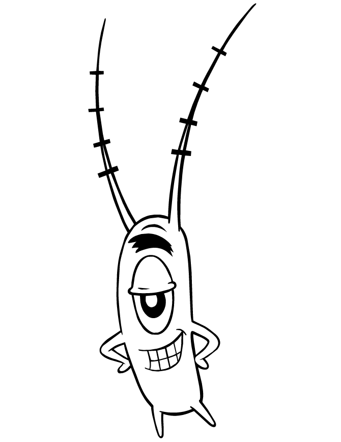 Plankton coloring page