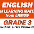 ENGLISH - Official Learning Materials from LRMDS (GRADE 3) FREE Download