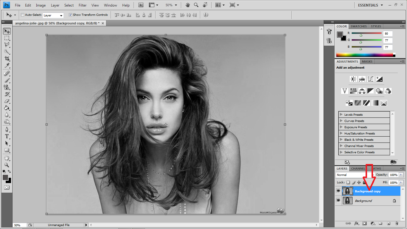 cara edit gambar berefek lukisan pensil tutorial photoshop