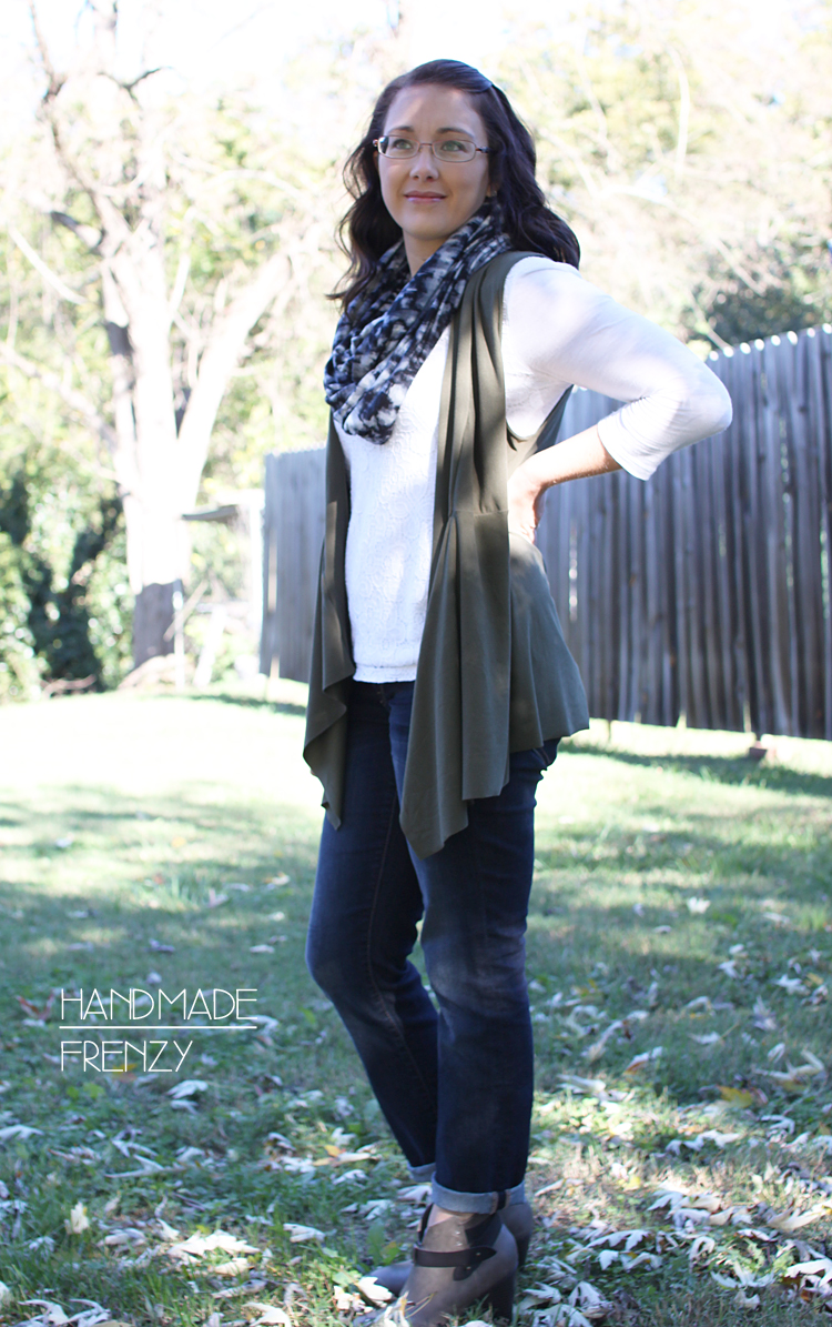 Canyon Cardigan & 1 yard knit Infinity Scarf // Sewing For Women