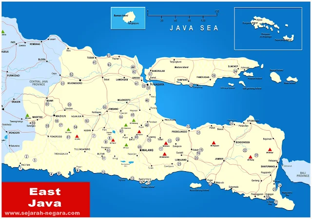 image: East Java Map High Resolution