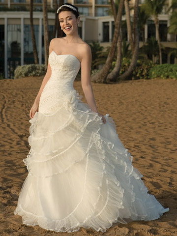 Ruffle Wedding Dress