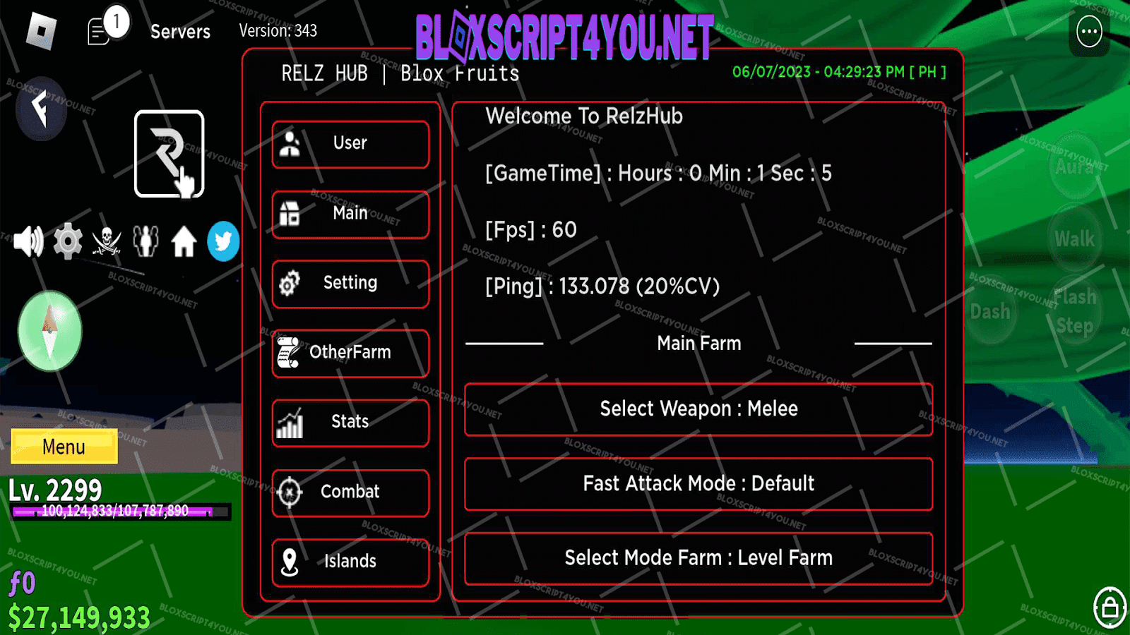 MTriet Hub Blox Fruits Mobile Script [January 2024]