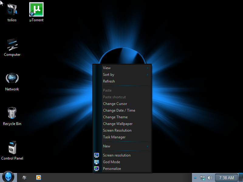 Free Download Windows Blue Alienware Edition 2013 64Bit ...