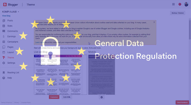 Mengenai General Data Protection Regulation (GDPR) Untuk Publisher Adsense Blogger