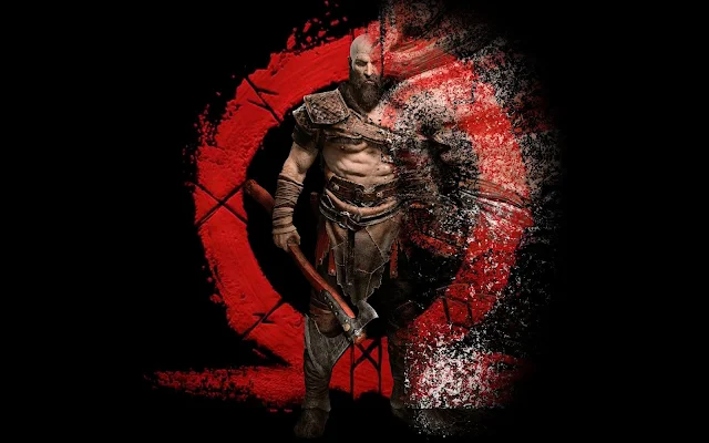  Papel de parede grátis Kratos God of War PS4 