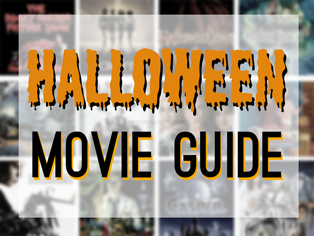 Text reading "Halloween Movie Guide" 