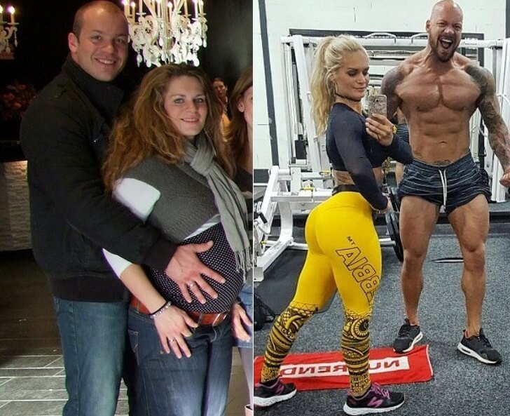 18 Inspiring Before And After Pictures Of Couples Who Decided To Change Their Habits Together