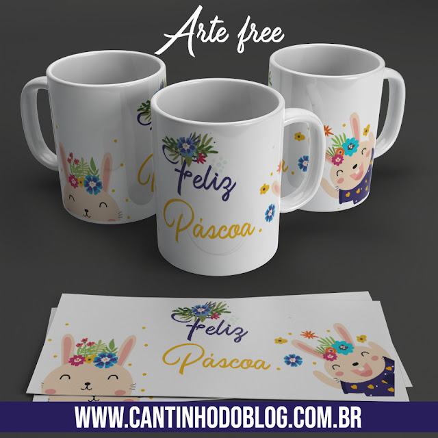 Arte para sublimar caneca e almofada