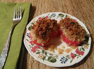 2 Candied Tomatoes on Plate