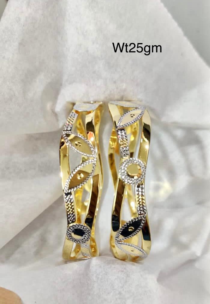 Latest Machine Gold Bangles Designs Simple And Beautiful For Dailywear Light Weight