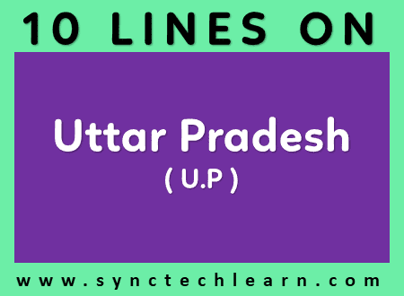 few lines about Uttar Pradesh in english