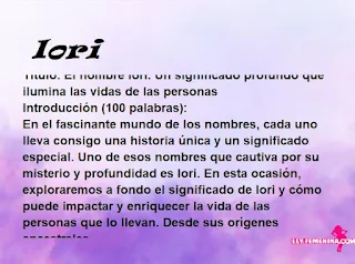 significado del nombre Iori