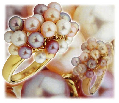 Pearls Ring for Valentine Day