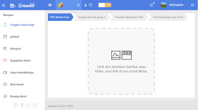 upload gambar atau video instagram melalui gramblr