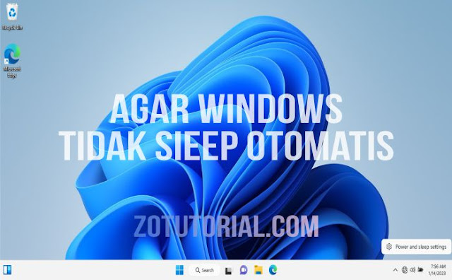 Agar Laptop windows tidak mati sendiri (Sleep Otomatis)