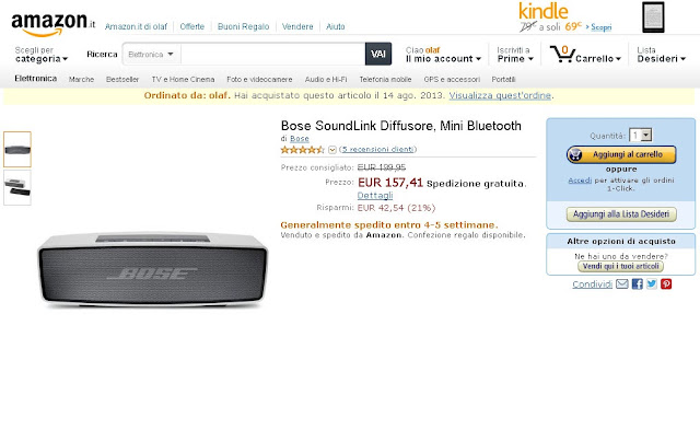 Bose Soundlink Mini um 165,-