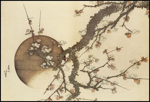 Hokusai Plum-Blossom-and-the-Moon