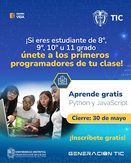 Publicidad con oferta de cursos de programación