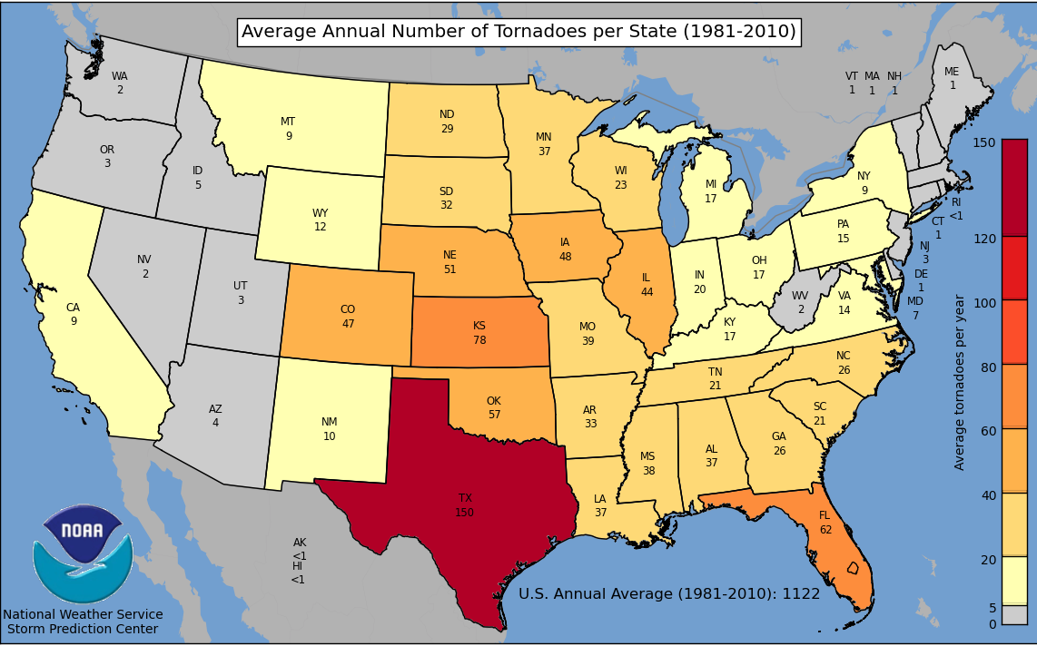 Ryan's Blog Where is Tornado Alley?