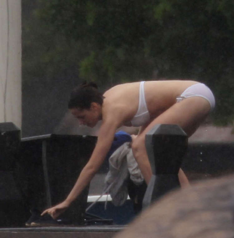 Kristen Stewart in White Bikini