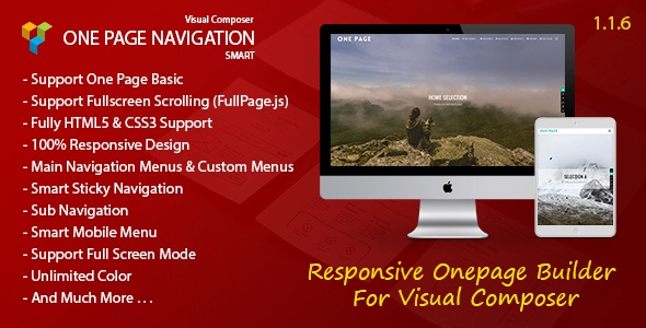 Smart One Page Navigation v1.1.6 - Addon For Visual Composer