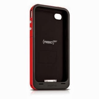 Mophie Juice Pack Plus Case For iPhone 4 And 4S - Red