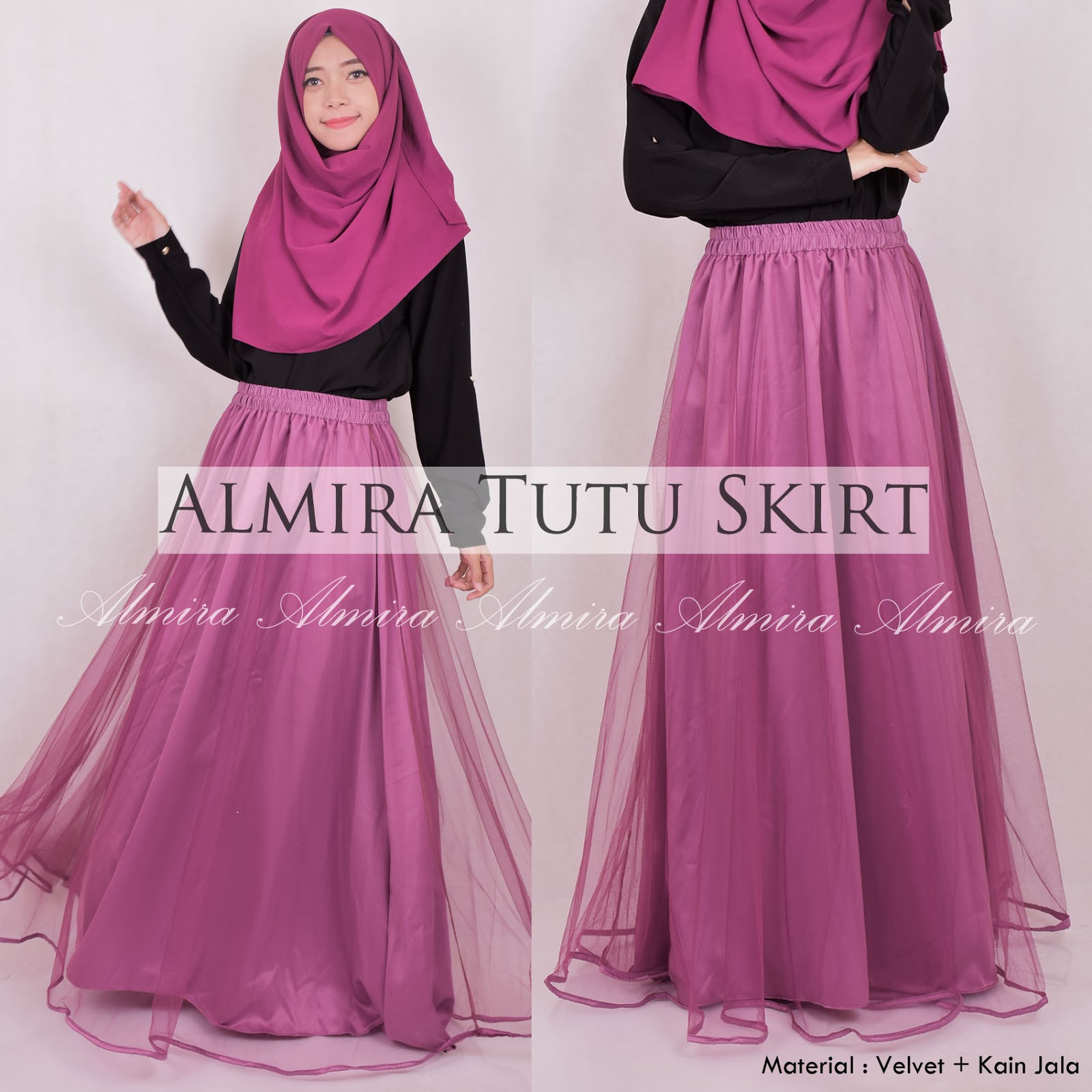 Rok Panjang Muslimah Almira Tutu Skirt 081372507000 