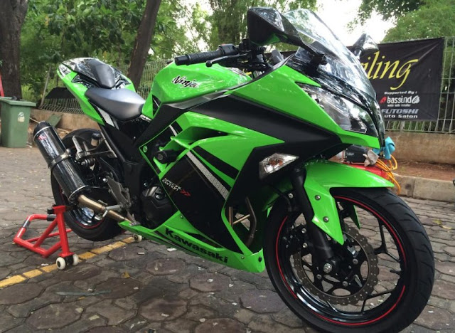 modifikasi kawasaki ninja 250 fi hijau sangar