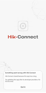 hik-connect mobile app bug solution