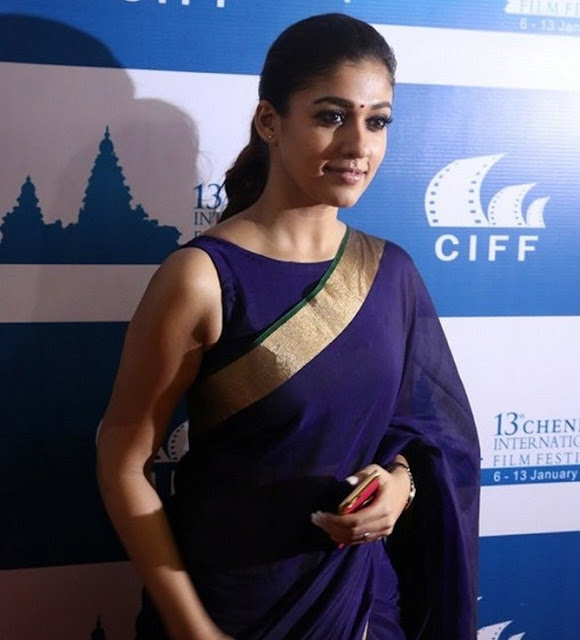 Nayanathara hot images in sleeveless blouse