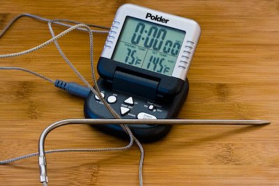 Polder Digital Meat Thermometer with Probe and Timer