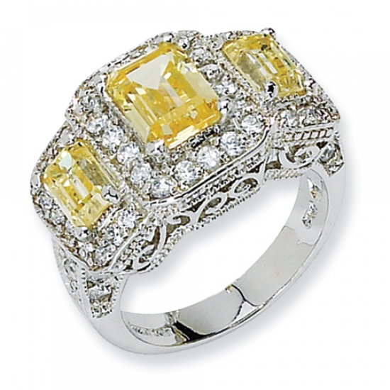 Here are some yellow stone rings I like.