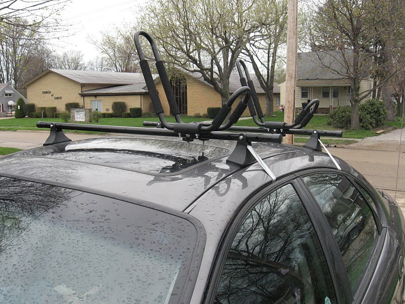 Occasional Hyker: Low Cost Kayak Roof Rack Solution for Naked Roof 