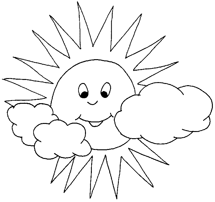 Free Coloring Pages To Print " Sun "  kentscraft