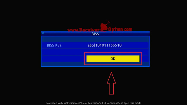 HOW TO ADD BISS KEY IN GX6605S HW203 TYPE HD RECEIVER