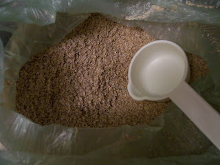 Wheat bran for stuffing the bag.