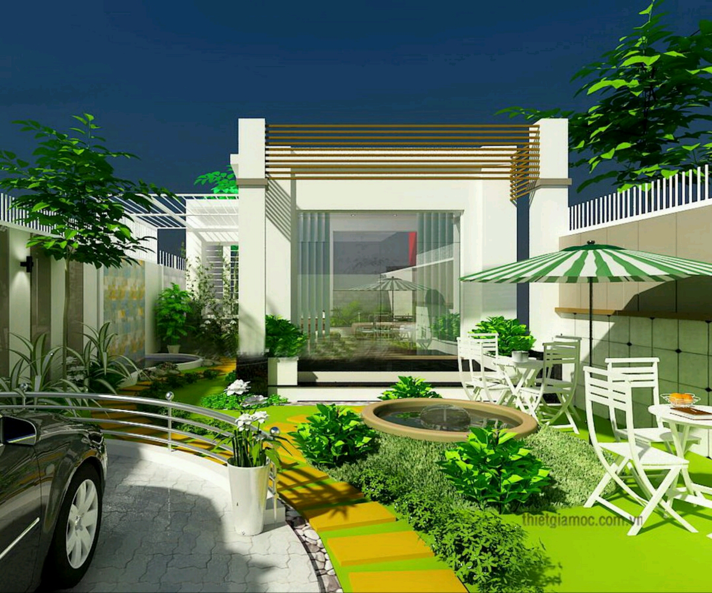 New home designs latest.: Modern homes beautiful garden designs ideas.