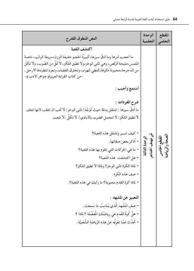 نص أكتشف اللعبة السنة الرابعة ابتدائي الجيل الثاني - فهم المنطوق