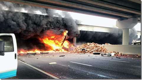 Tomatoe Truck Wreck, Fowler road and I-75