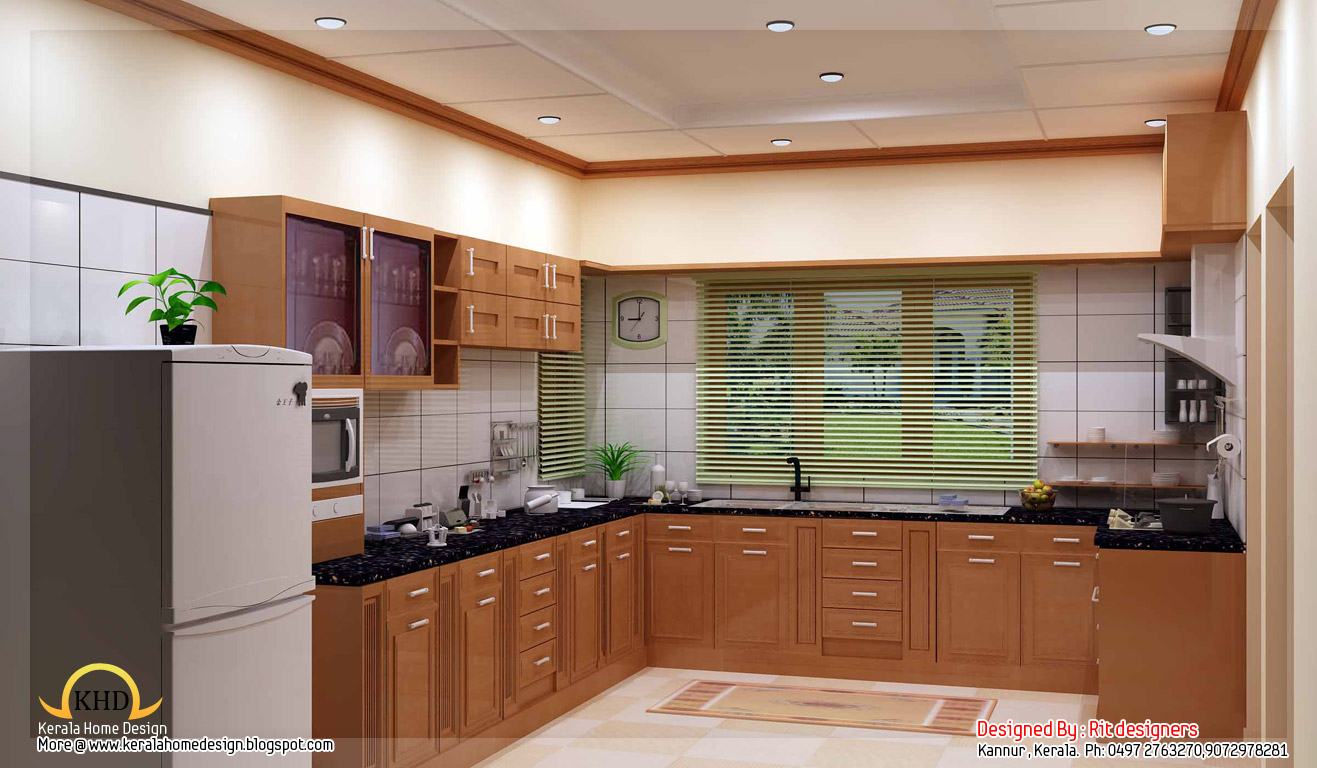 Beautiful 3D  interior designs  Kerala home  design  and 